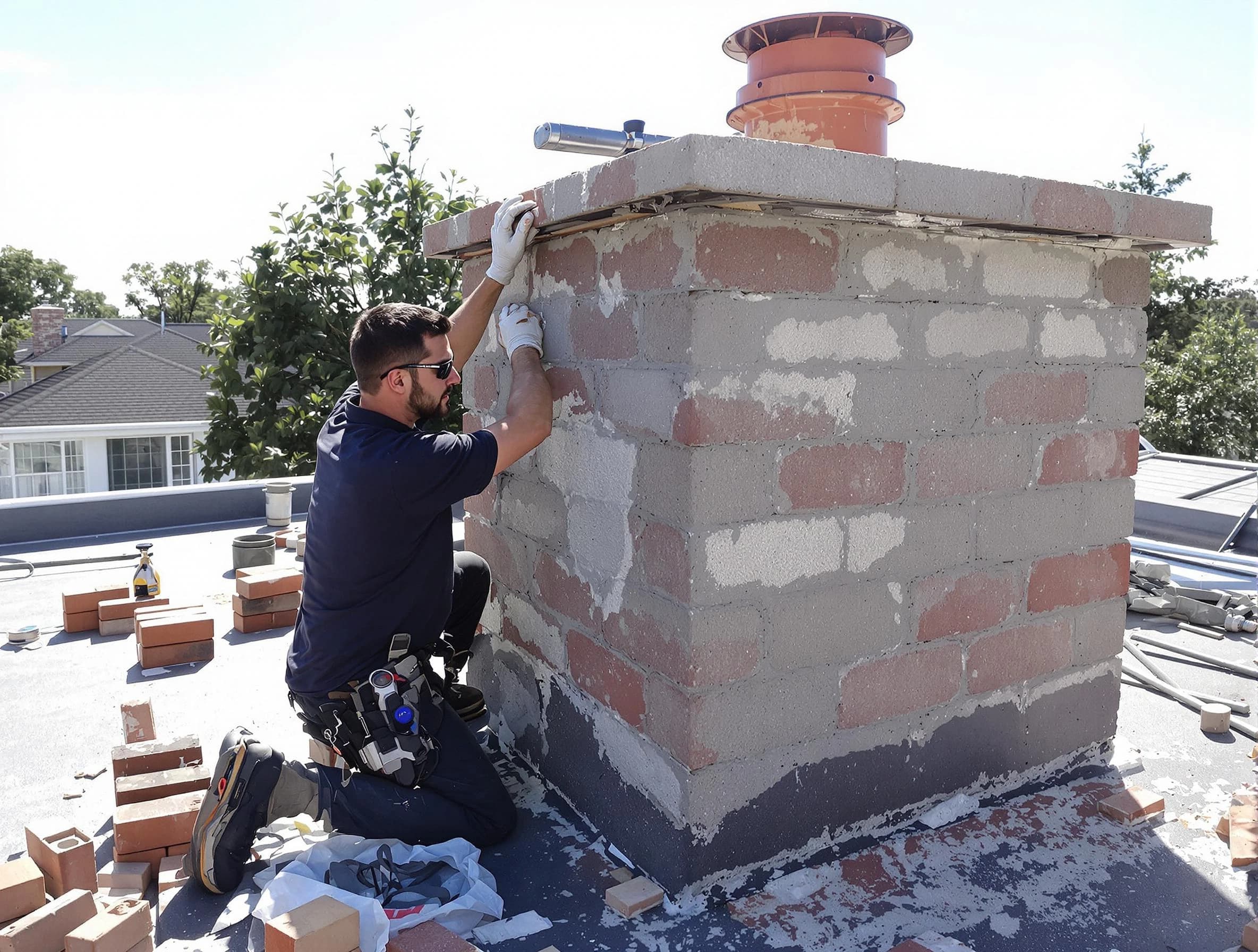 Advanced chimney repair process by Fultondale Chimney Sweep in Fultondale, AL