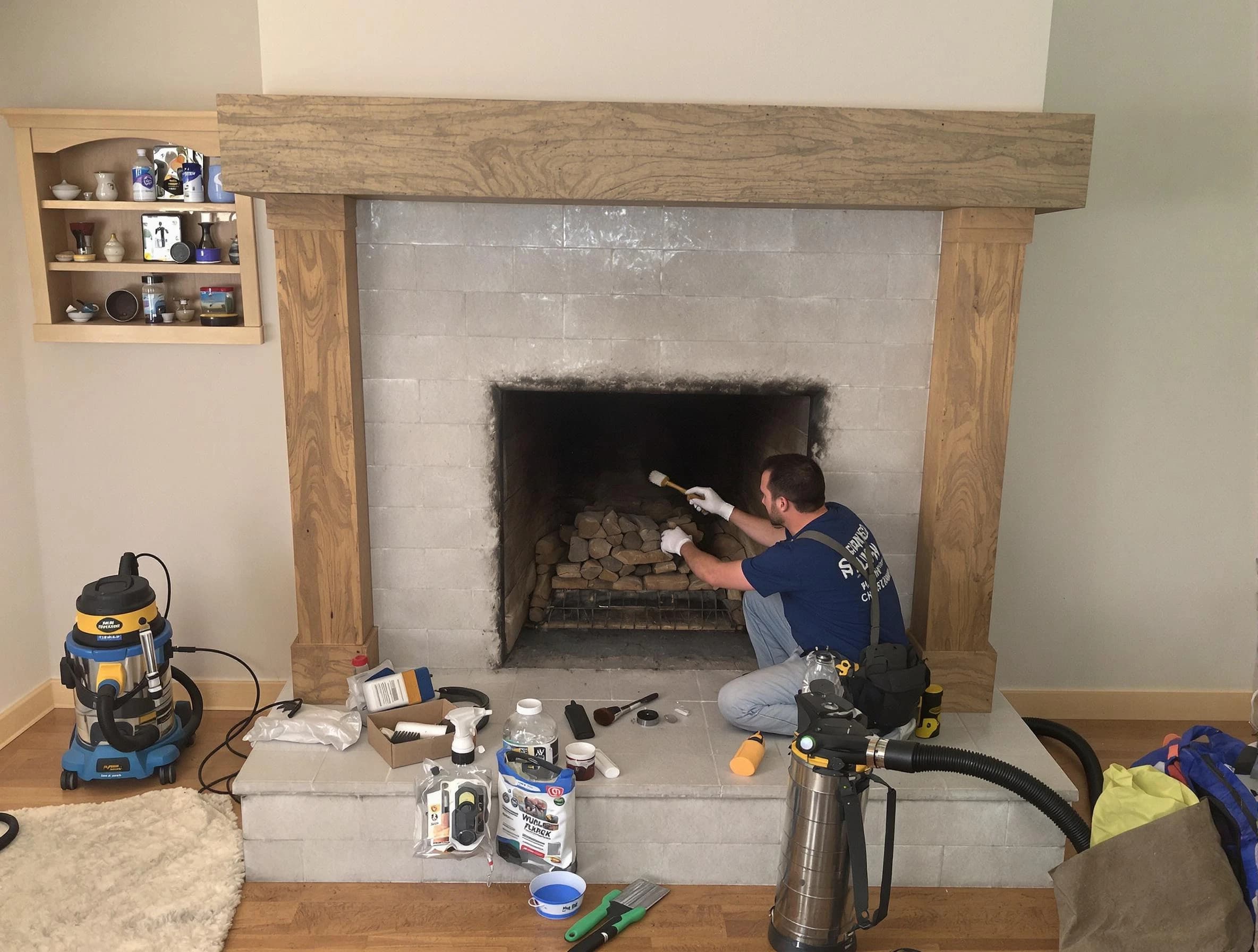 Detailed creosote removal process by Fultondale Chimney Sweep in Fultondale, AL