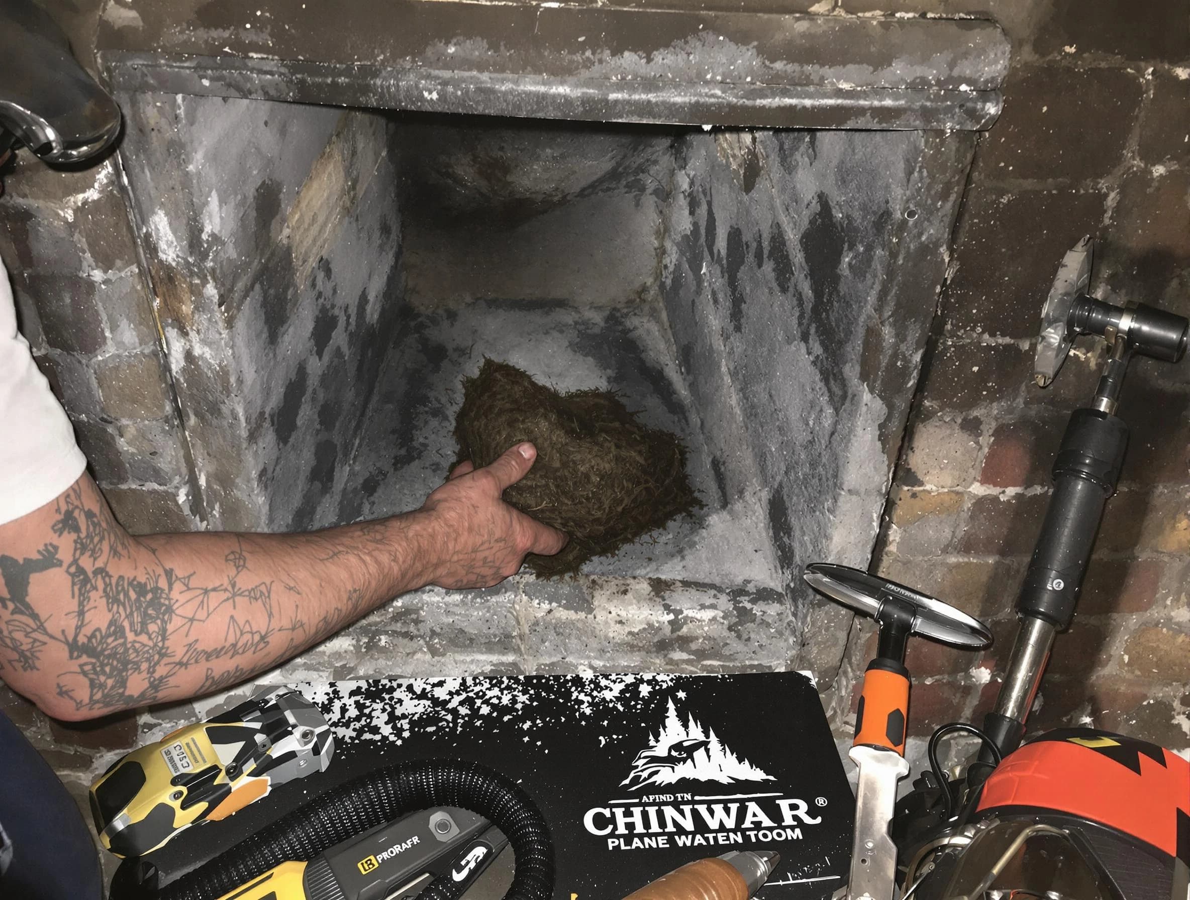 Fultondale Chimney Sweep safely removing debris and screening chimney in Fultondale, AL