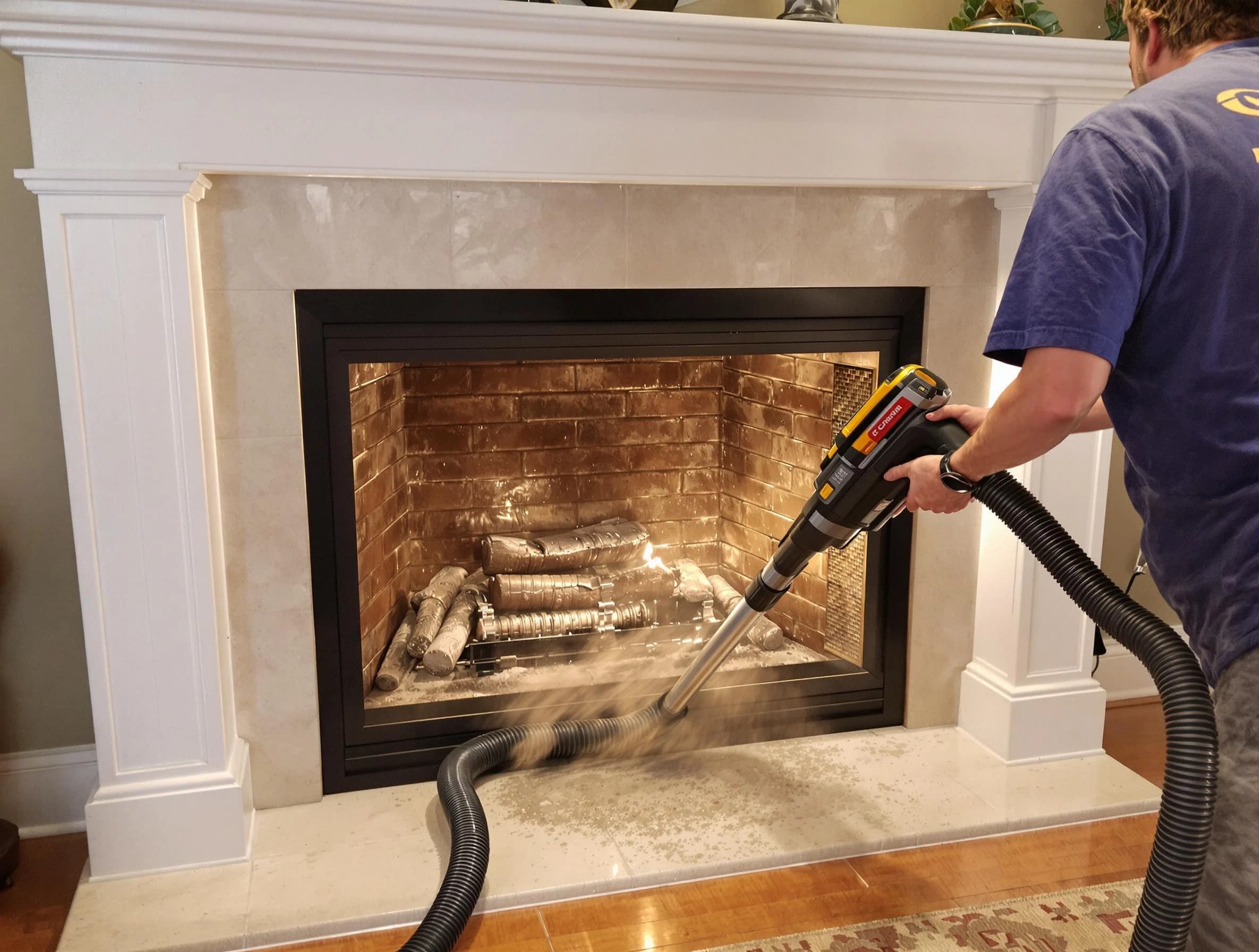 Fireplace cleaning performed by Fultondale Chimney Sweep in Fultondale, AL