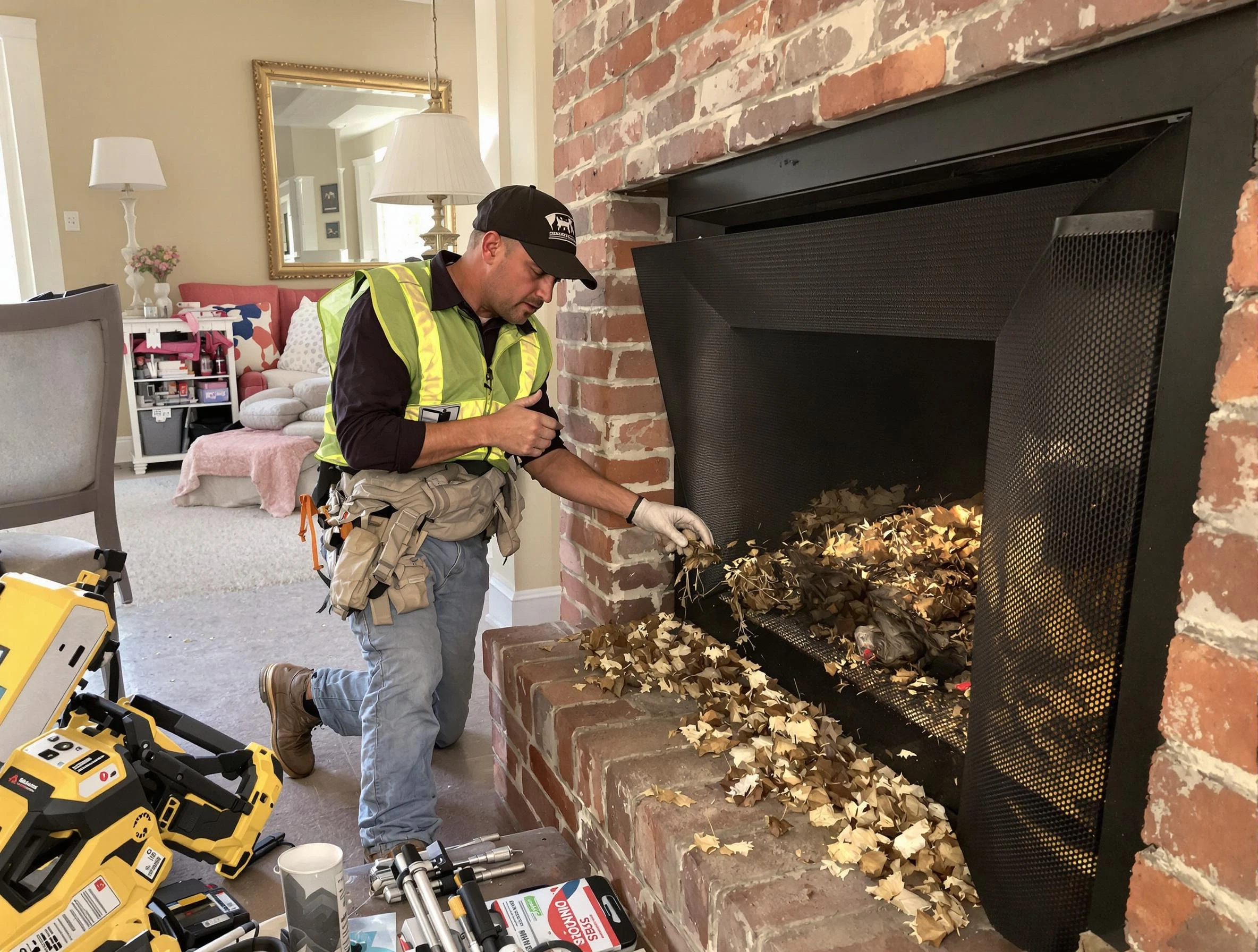 Safe screening installation by Fultondale Chimney Sweep in Fultondale, AL