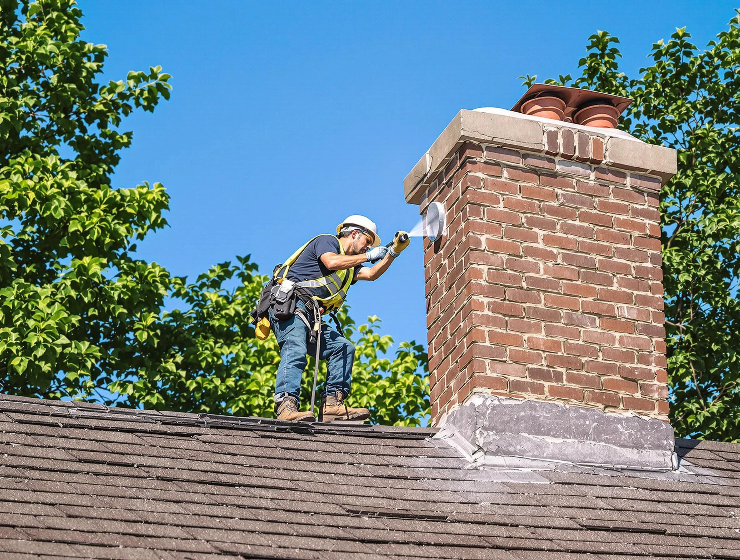 Fultondale Chimney Sweep performing an inspection with advanced tools in Fultondale, AL
