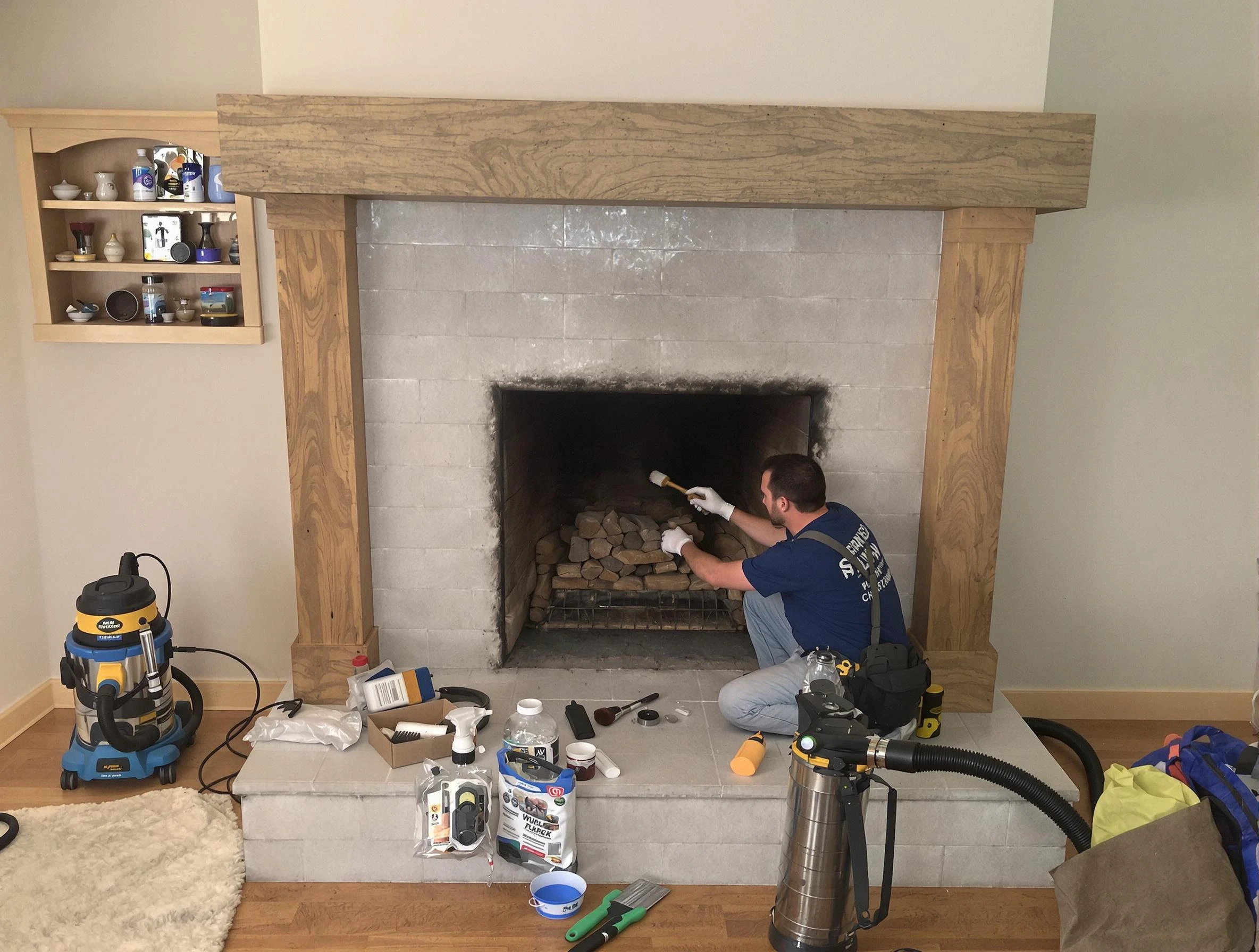 Detailed creosote removal process by Fultondale Chimney Sweep in Fultondale, AL