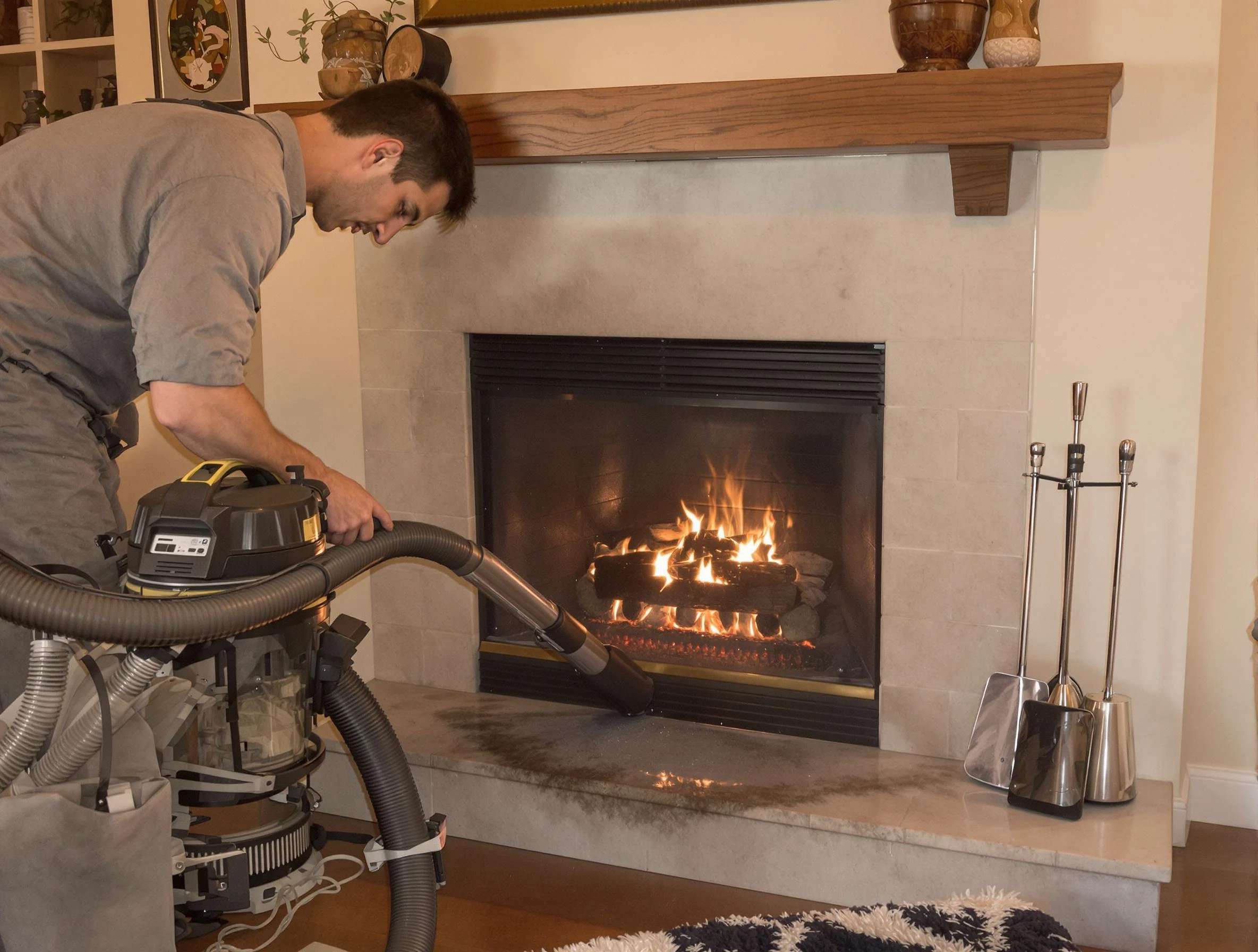Routine fireplace upkeep by Fultondale Chimney Sweep in Fultondale, AL