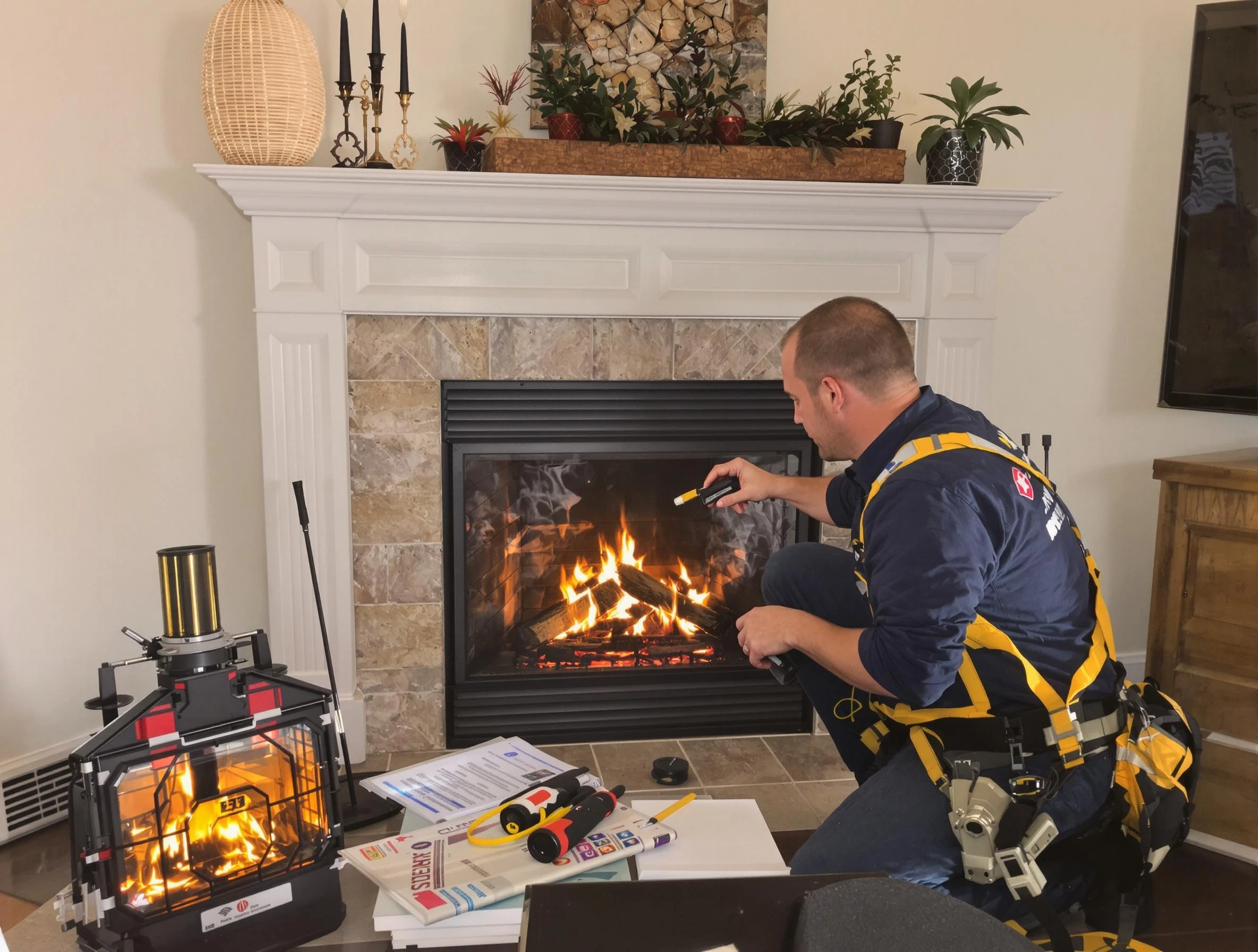Safety-focused fireplace inspection by Fultondale Chimney Sweep in Fultondale, AL
